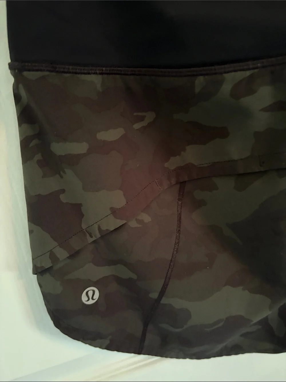 lululemon athletica Women's Camo Athletics Shorts - Black Waistband 4TALL
